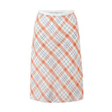 Women Skirt Summer Plaid Skirt Hip-Wrapped Mid-Length Dress
