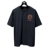 Ch hip-hop t shirts ch short-sleeved couple classic horseshoe distressed embroider loosecasual high street versatile heavy weight