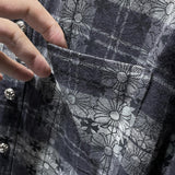 Chh Chrome Hearts Shirts Men's Multi Shirt Plaid Vintage Long Sleeve Shirt