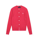 Rlraf pony dopamine round neck cardiganknitting wool sweatercasualsweetcardiganloosecasual women's fall and winter