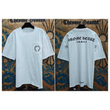 Ch hip-hop t shirts high street ch short-sleeved sanskrit stereoprinting short-sleeved loosecasualpure cottonamericaneasiest for match