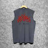 Amiri tank top tokyo bones print