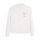 Ami love pullover sweatshirt fall and wintercouplelong sleeves new year loose raglan sleeves round neck casual