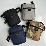 Mens Stussy Bag STUY Men's Plaid Vertical Shoulder Crossbody Bag