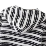 Women Sweater Knitwear Striped Knitted Bottoming Shirt Short Autumn and Winter Outer Wear Hooded Sweater