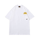 Drew house tshirt r collection d@ew pocket smiley face graphic crew neck pullover short sleeve wholesale single piece
