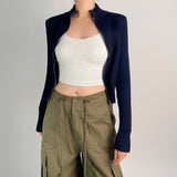 Women Sweater Knitwear Turtleneck Zipper Knitted Cardigan Coat Sweater