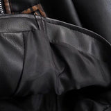 Women Leather Jacket Spring Retro Fashion PU Leather Coat