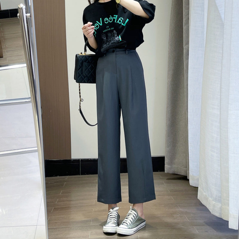 Women Sweatpants Baggy Straight Trousers Wide Leg Pants Casual Pants
