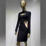 Women Dresses Bandage One-Piece Dress Summer Sexy Hollow Slim Dress (Ont0408)
