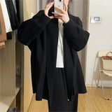 Women Knitted Cardigan Vintage Sweater Coat Cardigan Loose Long Knitted Top