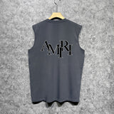 Amiri tank top with overlapping letter print