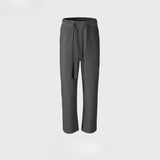 MIJKO Men's Vintage Pants MIJKO Men's Textured Trousers Sports Casual Pants with Drawstring