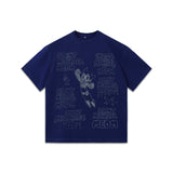 Customizable saintmichaelmedm astro boy graffiti short sleeve t-shirt - washed, distressed, heavyweight, oversized american style