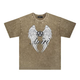 Amiri Washed Distressed T Shirt Printed Trendy Pure Cotton