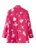 Women Suits Autumn and Winter Suit Collar Long Sleeve Suit Coat