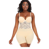 Shapewear Bodysuit Lace Suspender Tie