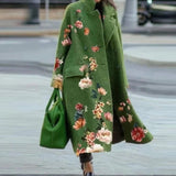 Women Trench Coat Autumn Long Sleeve Turn-down Collar Coat