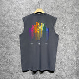 Amiri tank top gradient splash paint printing
