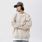 Unisex Hoodie Autumn Metal Label Letter Sweater