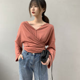 Women Cardigan Sweater Autumn Sexy Retro off-the-Shoulder Sweater Sweater 8t2061