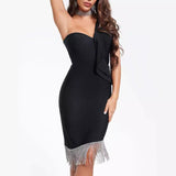 Women's Evening Dress Tassel Dress Sexy Sheath Dress