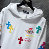 Chh Chrome Hearts Hoodie Color Sanskrit Hand Painted Graffiti Hooded Sweater
