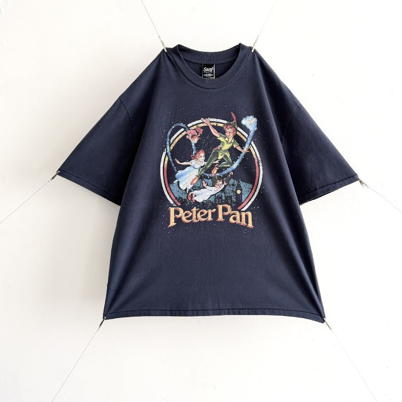 saint m t shirts s.m peter pan pattern crew neck pullover short sleeve top