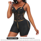 Shapewear Bodysuit Lace Suspender Tie