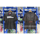saint m t shirts s.m cartoon print crew neck pullover short sleeve top