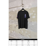 Ch hip-hop t shirts chchro short-sleeved stylish logo sanskrit letter niche styleprintingloosecasualpure cotton american style heavy weight