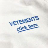 Vetements Hoodie VTM Gold Letters Printed Hoodie