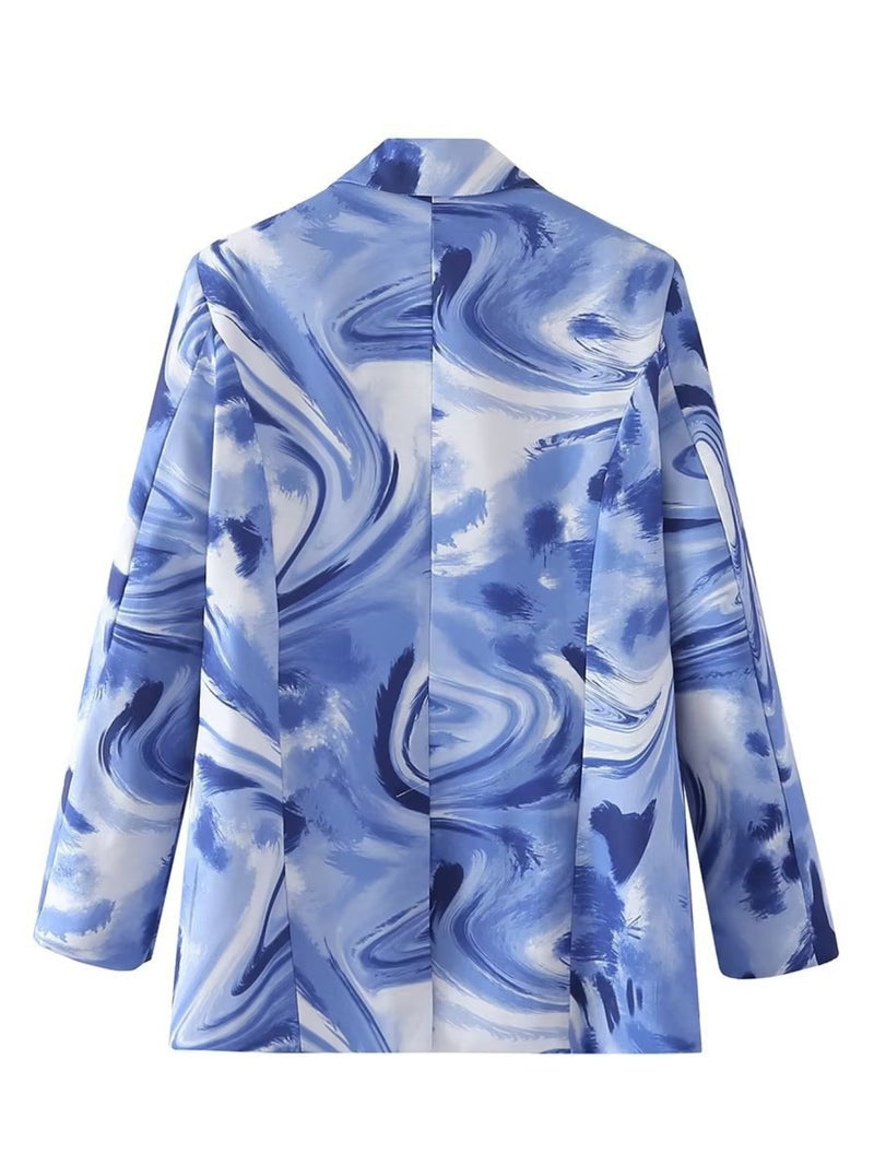 Women Suits Autumn Retro Color Blazer