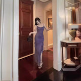 Women Dresses Split Dress Summer Suspender Skirt