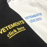 Vetements Hoodie VTM Gold Letters Printed Hoodie