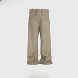 MIJKO Mens Vintage Pants MIJKO Logging Straight Jeans Cleanfit Wide Leg Overalls