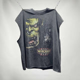 saint m t shirts s.m warcraft graphic crewneck pullover tank top