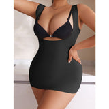 Shapewear tank top supports the chest tightens the abdomen