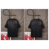 Ch hip-hop t-shirts - ss spring/summer ch cross appliqué embroidered print american style pure cotton short sleeve t-shirt - versatile