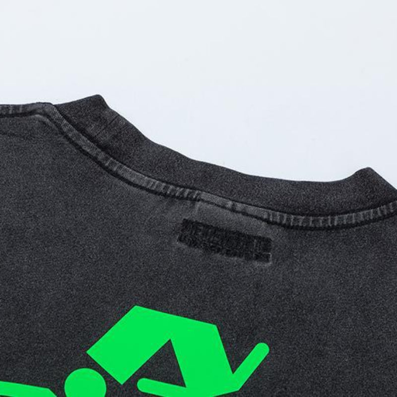 Vetements T Shirts VTM Embroidered Slogan Loose Short Sleeve T-shirt