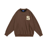 Unisex Hoodie Autumn Foaming Patchwork Sweater