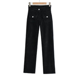 Women Sweatpants Autumn Winter Retro Casual Pants Trousers