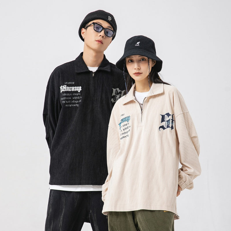 Unisex Jacket Vintage Embroidered Fashion Brand Coat for Men and Women Baggy Casual Jacket
