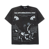 Hip-hop t shirts american high street retro faded portrait washed distressed printing round neck vintage short-sleeved t-shirt summer