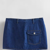 Women Skirt Summer Workwear Mini Skirt Hip Skirt