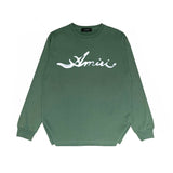 Amiri Long Sleeved Shirt Printed Trendy Pure Cotton