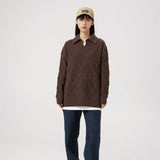 Unisex Sweater Autumn Vintage Plaid Lapel Sweater