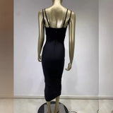 Women Dresses Bandage Dress Sexy Diamond Slip Dress Evening Party Dress (Ont0408)