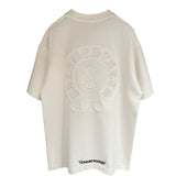 Ch hip-hop t shirts ch short-sleeved sanskrit embroiderloosecasualpure cotton americanheavy weight short-sleeved men's t