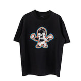 Ch hip-hop t shirts american ch short-sleeved washed stereo heavy industry foam embroider short-sleeved loose high street easiest for match